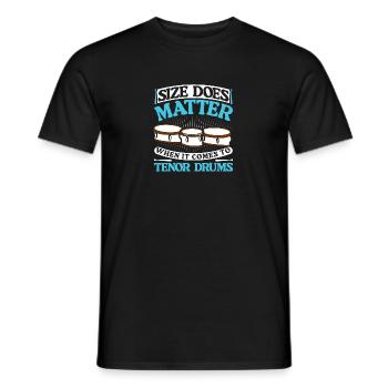 Tenor Percussion Drum | Music band drummer - Men's T-Shirt - black - Front - AI Model Male 178 light (178cm)