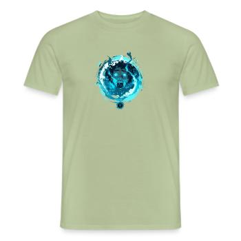 Das Rauschen des Ozeans - Männer T-Shirt - Sage - Vorne - AI Model Male 178 light (178cm)