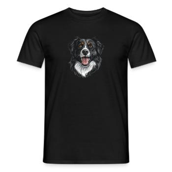 Stabyhoun | Illustration de dessin animé - T-shirt homme - noir - Devant - AI Model Male 178 light (178cm)