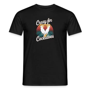 Verrückt Nach Kakadus Sonnenuntergang - Männer T-Shirt - Schwarz - Vorne - AI Model Male 178 light (178cm)
