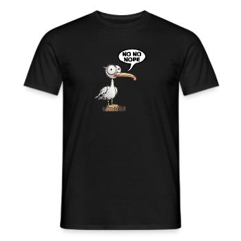 Spass Sei Möwe nein - Männer T-Shirt - Schwarz - Vorne - AI Model Male 178 light (178cm)
