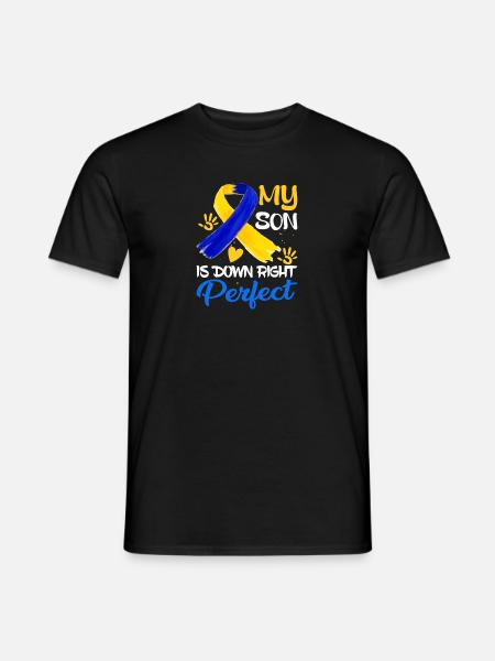 Down syndrome awareness - Men's T-Shirt - black