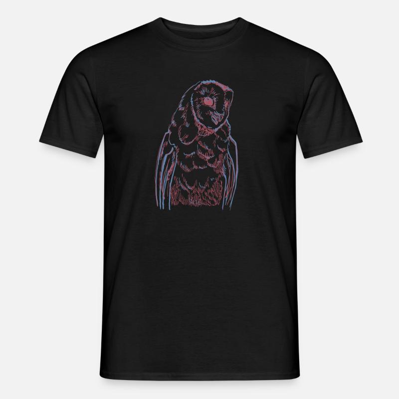 Barn owl - Männer T-Shirt - Schwarz