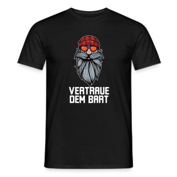 Humoristique Barbe Barbe Barbe Déclaration Barbe Coiffure - T-shirt homme - noir - Devant - AI Model Male 178 light (178cm)