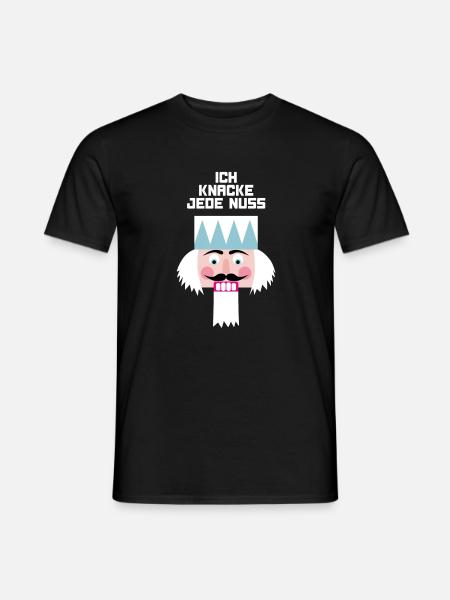 Nussknacker Motivation Held coole Quotes Sprüche - Männer T-Shirt - Schwarz