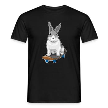 Rabbit Skater Skateboard - T-shirt homme - noir - Devant - AI Model Male 178 light (178cm)
