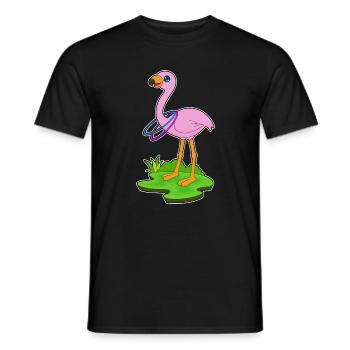 Gymnastique d’entraînement Flamingo Fitness Hoop - T-shirt homme - noir - Devant - AI Model Male 178 light (178cm)