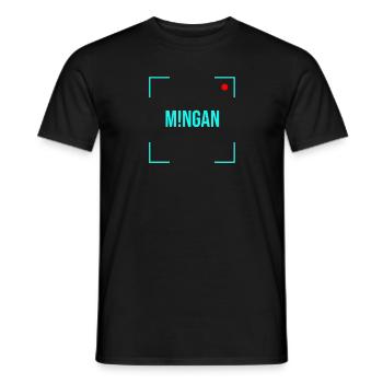 M!NGAN Türkis - Männer T-Shirt - Schwarz - Vorne - AI Model Male 178 light (178cm)