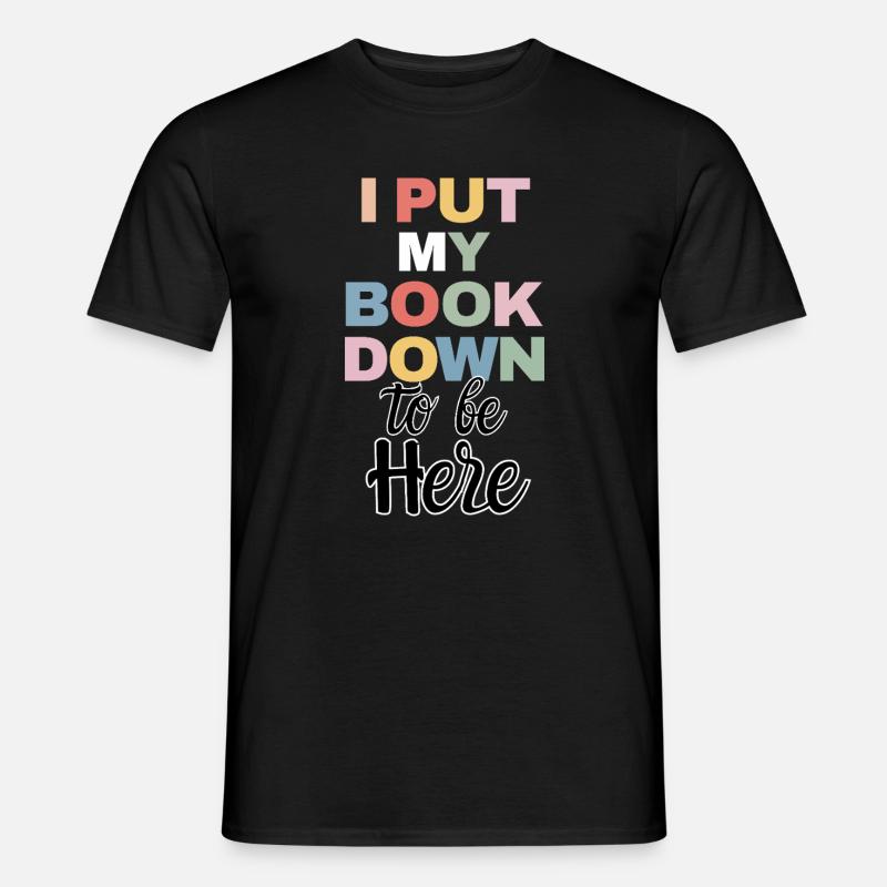 Funny Book Reader Quote Reading - Männer T-Shirt - Schwarz