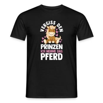Reiten Pferdeliebhaber Reiterhof Pferde - Männer T-Shirt - Schwarz - Vorne - AI Model Male 178 light (178cm)