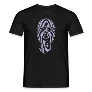 House Music Face – EDM House Outfit Festival - Männer T-Shirt - Schwarz - Vorne - AI Model Male 178 light (178cm)