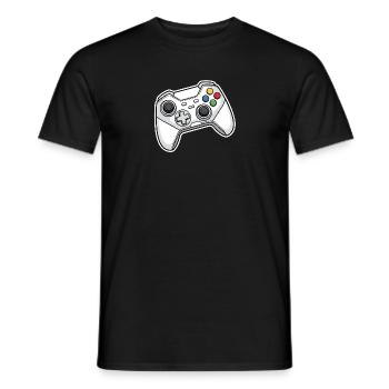 Retro controller illustration - Men's T-Shirt - black - Front - AI Model Male 178 light (178cm)