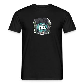 Schlafender mops sagt Nein - Männer T-Shirt - Schwarz - Vorne - AI Model Male 178 light (178cm)