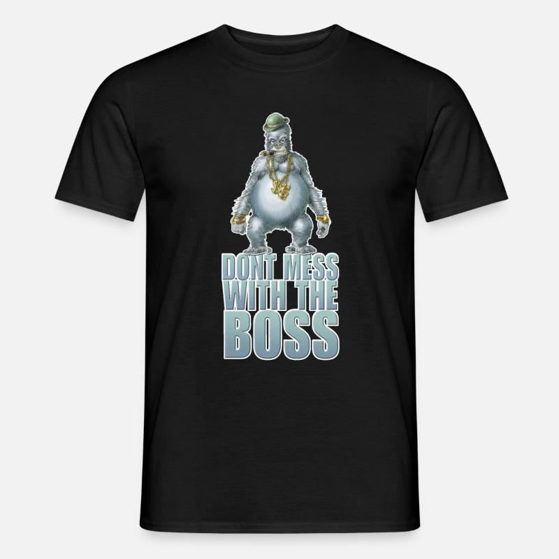 Dont pasticciare con il boss - T-shirt uomo - nero