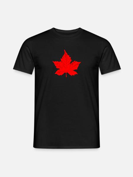 Canada - Kanada - Maple Leaf - Ahornblatt - Männer T-Shirt - Schwarz