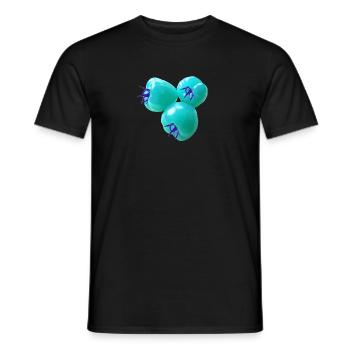 tomaten,blaue tomaten,rispentormaten,tomate,popart - Männer T-Shirt - Schwarz - Vorne - AI Model Male 178 light (178cm)