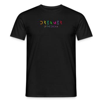 DREAMER OF THE DREAM - Men's T-Shirt - black - Front - AI Model Male 178 light (178cm)