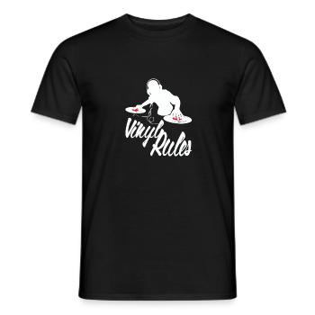 Vinyl Deejay - Männer T-Shirt - Schwarz - Vorne - AI Model Male 178 light (178cm)