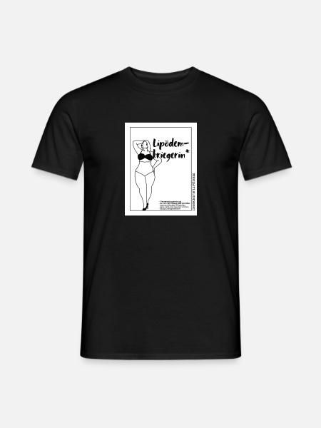 DBSKNDˋnˋLipödem - Lipödemkriegerin - Männer T-Shirt - Schwarz
