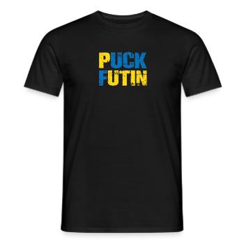 puck futin - Männer T-Shirt - Schwarz - Vorne - AI Model Male 178 light (178cm)