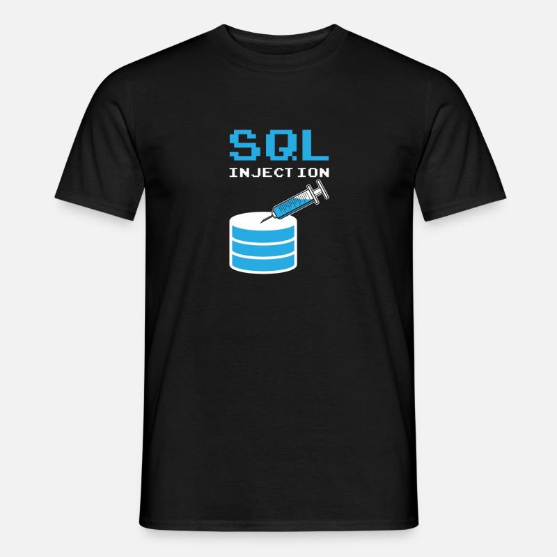 SQL Injection Für SQL Datenbank Admins - Männer T-Shirt - Schwarz