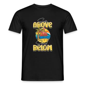 Plongée Summer Palm Surfing - T-shirt homme - noir - Devant - AI Model Male 178 light (178cm)