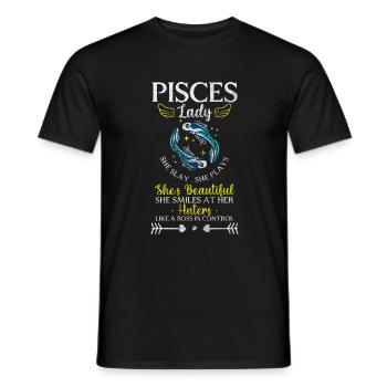 Zodiac Sign Horoscope Birth Planet - Men's T-Shirt - black - Front - AI Model Male 178 light (178cm)