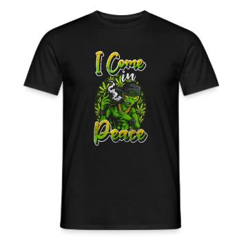 Vaisseau spatial extraterrestre Science-fiction extraterrestre - T-shirt homme - noir - Devant - AI Model Male 178 light (178cm)