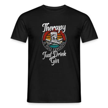 cocktail bartender bachelor party - Men's T-Shirt - black - Front - AI Model Male 178 light (178cm)