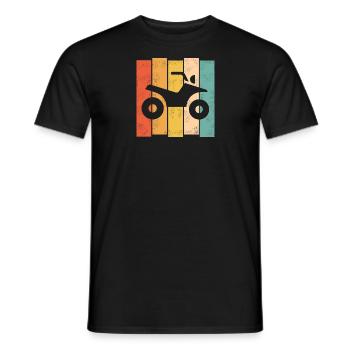 Quad bunt - Männer T-Shirt - Schwarz - Vorne - AI Model Male 178 light (178cm)