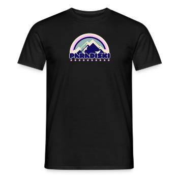 Paradis ski - PARADISCO SKI COLLECTOR - T-shirt homme - noir - Devant - AI Model Male 178 light (178cm)