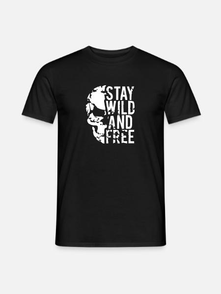 Skull Wild Free Ghost - T-shirt homme - noir