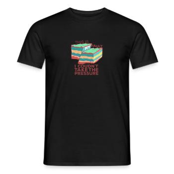 Lustiges Geology Pun T-Shirt | „Das ist meine - Männer T-Shirt - Schwarz - Vorne - AI Model Male 178 light (178cm)