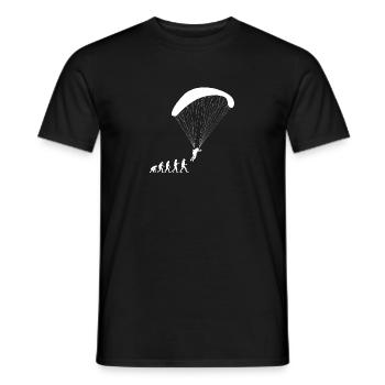 Parapente Evolution Parapente Pilot Parapente - T-shirt homme - noir - Devant - AI Model Male 178 light (178cm)