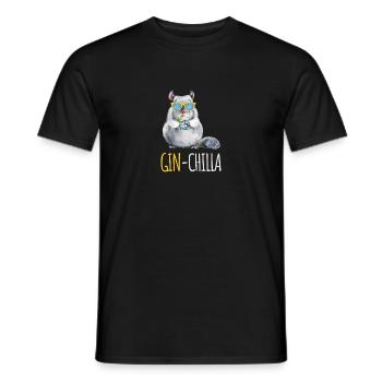 Ginchilla Lustiges Gin-Tonic & Longdrink Liebhaber - Männer T-Shirt - Schwarz - Vorne - AI Model Male 178 light (178cm)