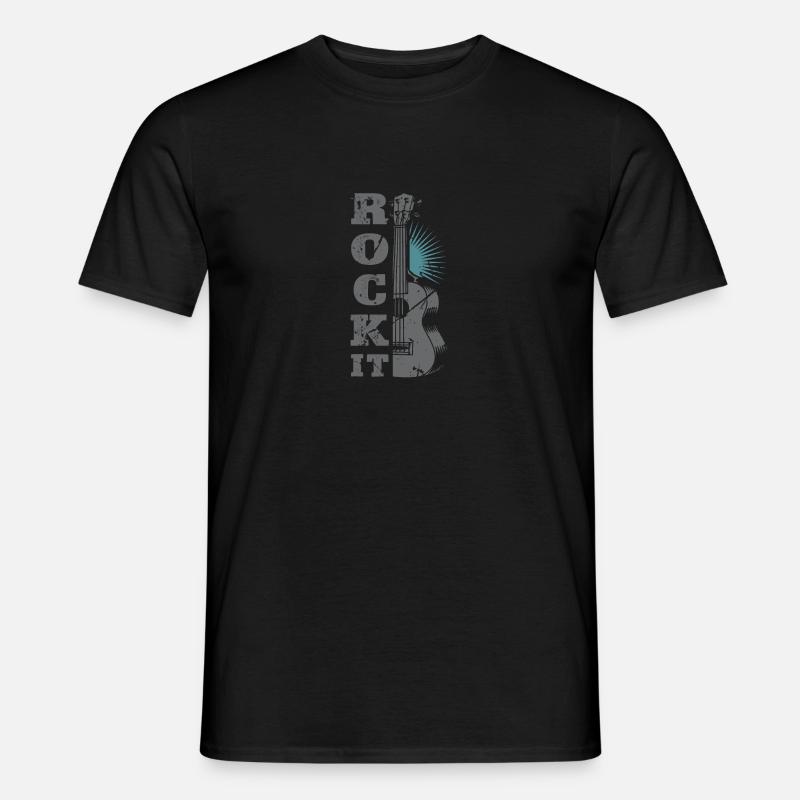 Rock It | Guitar - Männer T-Shirt - Schwarz