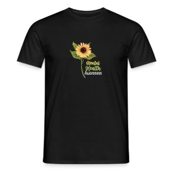 | de santé mentale sunflower Sensibilisation à la santé mentale - T-shirt homme - noir - Devant - AI Model Male 178 light (178cm)