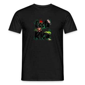 Costa Rica Vacation, Costa Rica Gift Idea, Travel - Men's T-Shirt - black - Front - AI Model Male 178 light (178cm)