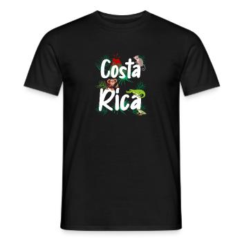 Costa Rica Travel, Costa Rica Vacation, Costa Rica - Men's T-Shirt - black - Front - AI Model Male 178 light (178cm)