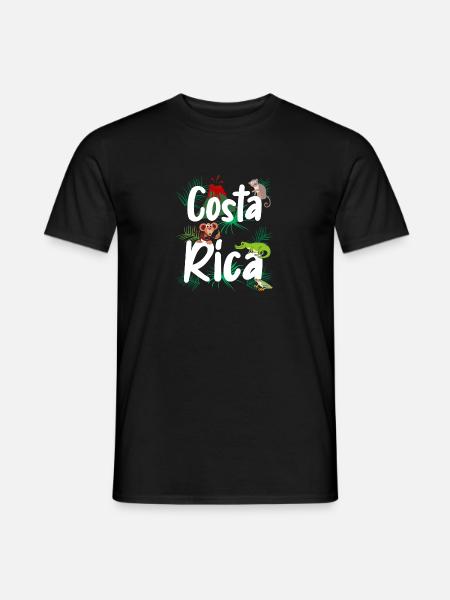 Costa Rica Reise, Costa Rica Urlaub, Costa Rica - Männer T-Shirt - Schwarz