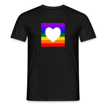 Rainbow - Men's T-Shirt - black - Front - AI Model Male 178 light (178cm)