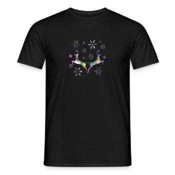 Noël des rennes - T-shirt homme - noir - Devant - AI Model Male 178 light (178cm)