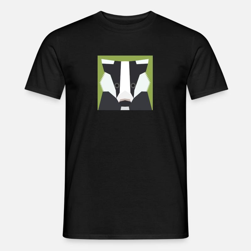 Dachs - Männer T-Shirt - Schwarz