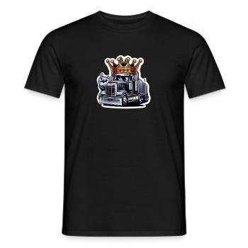 LKW mit Krone - Männer T-Shirt - Schwarz - Vorne - AI Model Male 178 light (178cm)