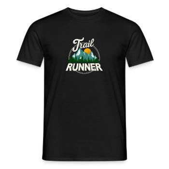 Trail Runner Running Jogging Jogger I Gift - T-shirt homme - noir - Devant - AI Model Male 178 light (178cm)