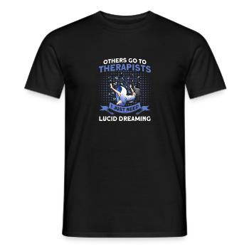 Haunted House Ghost Hunter Ghost Hunt Gift - Men's T-Shirt - black - Front - AI Model Male 178 light (178cm)