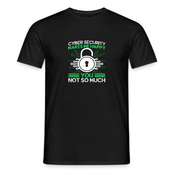 Network Security Specialist Gift - Men's T-Shirt - black - Front - AI Model Male 178 light (178cm)