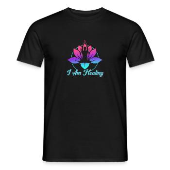 Symbole Reiki Maître Reiki Cadeau de Cristal Reiki - T-shirt homme - noir - Devant - AI Model Male 178 light (178cm)