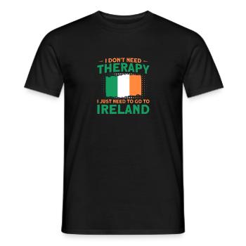 Irlande Drapeau irlandais Cadeau d’épouse irlandaise - T-shirt homme - noir - Devant - AI Model Male 178 light (178cm)