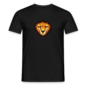 Inferno-Rebell - Männer T-Shirt - Schwarz - Vorne - AI Model Male 178 light (178cm)